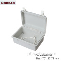 Nível de proteção IP65 trava de plástico e caixa de junção tipo dobradiça caixa de invólucro à prova d&#39;água para invólucro de plástico personalizado eletrônico